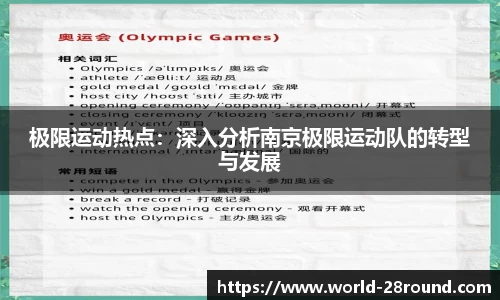 极限运动热点：深入分析南京极限运动队的转型与发展